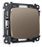 Выключатель перекрестный одноклавишный без рамки Ambrella Volt Quant MO631030 цвет Бронза