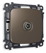 ТВ-розетка оконечная без рамки Ambrella Volt Quant MO643010 цвет Бронза