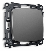 Выключатель перекрестный одноклавишный без рамки Ambrella Volt Quant MO651030 цвет Антрацит