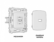 Розетка HDMI без рамки Ambrella Volt Quant MO664010 цвет Антрацит-2