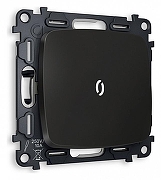 Выключатель одноклавишный с подсветкой без рамки Ambrella Volt Quant MO802015 цвет Черный
