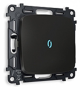 Выключатель одноклавишный с подсветкой без рамки Ambrella Volt Quant MO802020 цвет Черный