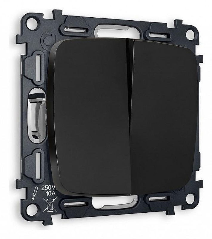 Выключатель проходной двухклавишный без рамки Ambrella Volt Quant MO803020 