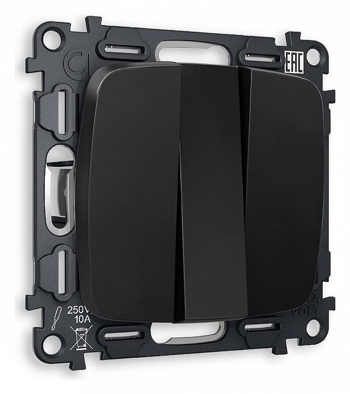 Выключатель трехклавишный без рамки Ambrella Volt Quant MO805010 