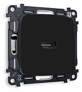 Розетка HDMI без рамки Ambrella Volt Quant MO814010 цвет Черный