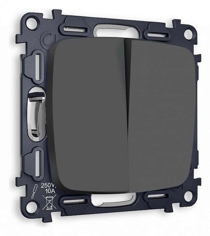 Выключатель двухклавишный без рамки Ambrella Volt Quant MO903010 