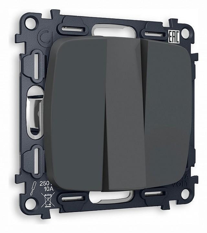 Выключатель трехклавишный без рамки Ambrella Volt Quant MO905010 