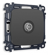 ТВ-розетка оконечная без рамки Ambrella Volt Quant MO913010 цвет Графит