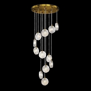 Люстра Maytoni Frozen MOD254PL-12BS цвет плафона/подвески Прозрачный, цвет арматуры Латунь-1