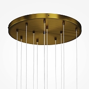 Люстра Maytoni Frozen MOD254PL-12BS цвет плафона/подвески Прозрачный, цвет арматуры Латунь-6