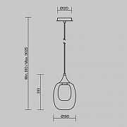 Подвесной светильник Maytoni Aura MOD016PL-01BS1 цвет латунь-5