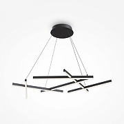 Люстра Maytoni L1ne MOD016PL-L80BK цвет плафона/подвески Белый, Черный, цвет арматуры Черный-1