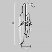 Накладной светильник Maytoni Marmo MOD099WL-02G1 цвет латунь-4