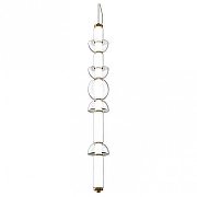 Подвесной светильник Maytoni Cosmo MOD210PL-L39BS3K цвет плафона/подвески Прозрачный, цвет арматуры Латунь