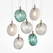 Люстра Maytoni Frozen MOD254PL-07BS цвет плафона/подвески Белый, Зеленый, цвет арматуры Латунь-2