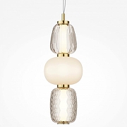 Подвесной светильник Maytoni Pattern MOD267PL-L28G3K цвет плафона/подвески Белый, Прозрачный, цвет арматуры Золото