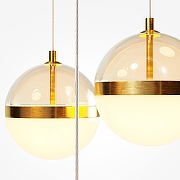 Подвесной светильник Maytoni Area MOD295PL-L120BBS3K цвет плафона/подвески Белый, Коричневый, Латунь, цвет арматуры Черный-2