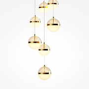 Подвесной светильник Maytoni Area MOD295PL-L120BBS3K цвет плафона/подвески Белый, Коричневый, Латунь, цвет арматуры Черный-3