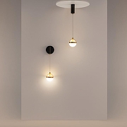 Подвесной светильник Maytoni Area MOD295PL-L20BS3K цвет плафона/подвески Белый, Коричневый, Латунь, цвет арматуры Латунь-2