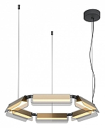 Люстра Maytoni Flat MOD296PL-L40BS3K цвет плафона/подвески Серый, цвет арматуры Латунь, Черный-1