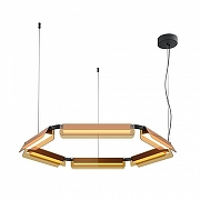 Подвесной светильник Maytoni Flat MOD296PL-L60BC3K цвет плафона/подвески Оранжевый, цвет арматуры Черный-1