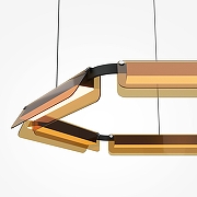 Подвесной светильник Maytoni Flat MOD296PL-L60BC3K цвет плафона/подвески Оранжевый, цвет арматуры Черный-4