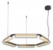 Люстра Maytoni Flat MOD296PL-L60BS3K цвет плафона/подвески Серый, цвет арматуры Латунь, Черный-1