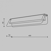 Накладной светильник Maytoni Flat MOD296WL-L6BC3K цвет плафона/подвески Оранжевый, цвет арматуры Черный-5