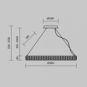 Подвесной светильник Maytoni Castello MOD335PL-L35CH3K цвет плафона/подвески Прозрачный, цвет арматуры Хром-6