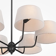 Люстра на штанге Maytoni Modesto MOD360PL-06B цвет плафона/подвески Бежевый, цвет арматуры Черный-4
