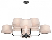 Люстра на штанге Maytoni Modesto MOD360PL-08B цвет плафона/подвески Бежевый, цвет арматуры Черный