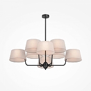 Люстра на штанге Maytoni Modesto MOD360PL-08B цвет плафона/подвески Бежевый, цвет арматуры Черный-1