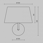 Бра Maytoni Modesto MOD360WL-01B цвет плафона/подвески Бежевый, цвет арматуры Черный-9