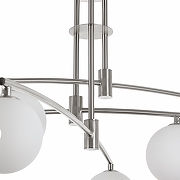 Люстра на штанге MyFar Stacy MR1015-6P цвет плафона/подвески Белый, цвет арматуры Никель-2
