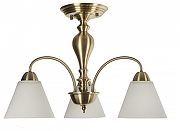 Люстра на штанге MyFar Anna MR1452-3C цвет плафона/подвески Белый, цвет арматуры Бронза