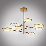 Люстра на штанге MyFar Eva MR1221-8CL цвет плафона/подвески Белый, Золото, цвет арматуры Золото-3