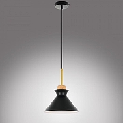 Подвесной светильник MyFar Kristina MR1350-1P цвет плафона/подвески Черный, цвет арматуры Коричневый, Золото, Черный-4