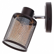 Спот MyFar Cathy MR1510-1WC цвет плафона/подвески Коричневый, Оранжевый, цвет арматуры Коричневый, Хром-1