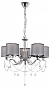 Люстра MyFar Dante MR1551-5P цвет плафона/подвески Прозрачный, Серый, цвет арматуры Хром-1