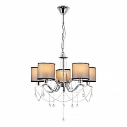 Люстра MyFar Dante MR1551-5P цвет плафона/подвески Прозрачный, Серый, цвет арматуры Хром-2