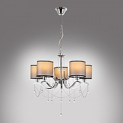 Люстра MyFar Dante MR1551-5P цвет плафона/подвески Прозрачный, Серый, цвет арматуры Хром-3