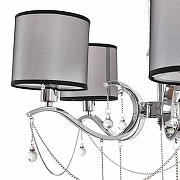 Люстра MyFar Dante MR1551-5P цвет плафона/подвески Прозрачный, Серый, цвет арматуры Хром-4