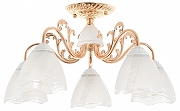 Люстра MyFar Nicole MR1661-5C цвет плафона/подвески Белый, цвет арматуры Белый, Золото