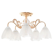 Люстра MyFar Nicole MR1661-5C цвет плафона/подвески Белый, цвет арматуры Белый, Золото-2