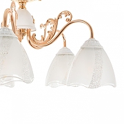 Люстра MyFar Nicole MR1661-5C цвет плафона/подвески Белый, цвет арматуры Белый, Золото-5