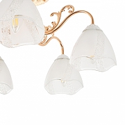 Люстра MyFar Nicole MR1661-5C цвет плафона/подвески Белый, цвет арматуры Белый, Золото-6