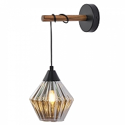 Бра MyFar Bella MR1770-1W цвет дерево, черный-1
