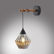 Бра MyFar Bella MR1770-1W цвет дерево, черный-4