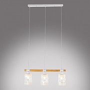 Подвесной светильник MyFar Olivia MR1831-3P цвет плафона/подвески Белый, Прозрачный, цвет арматуры Белый, Коричневый-4