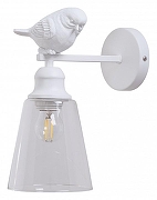 Бра MyFar Tracey MR1960-1W цвет плафона/подвески Прозрачный, цвет арматуры Белый